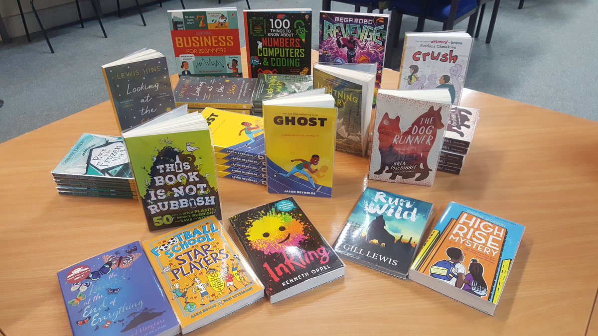 <a href="/WhitbyHigh/">The Whitby High School</a> have just received our School Library pack which is gifted to us from <a href="/Booktrust/">BookTrust</a>. Thank you so much for these fabulous books. All are now available to read in our lovely School Library. #Lovereadingforpleasure