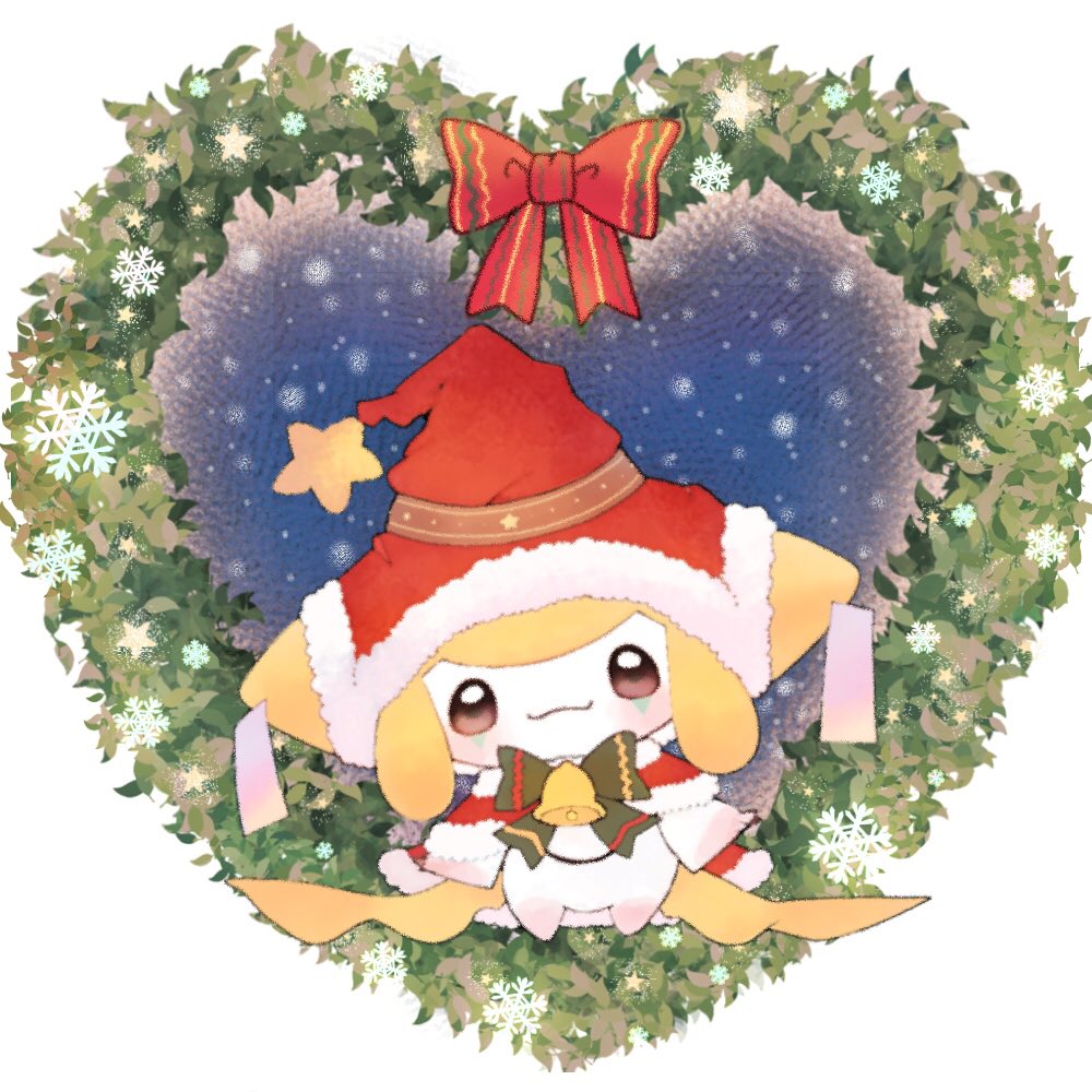 clothed pokemon no humans pokemon (creature) hat red headwear solo santa hat  illustration images