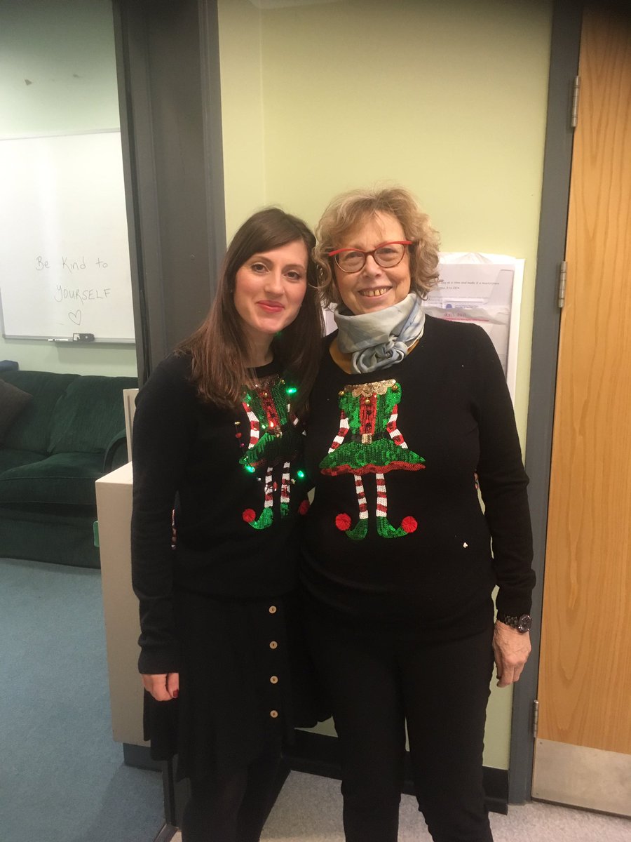 CourtElevate's tweet photo. It’s Christmas jumper day at Court Fields and the staff and students are modeling some great outfits! @savechildrenuk @CourtFieldsSch https://t.co/72zpHmjwca