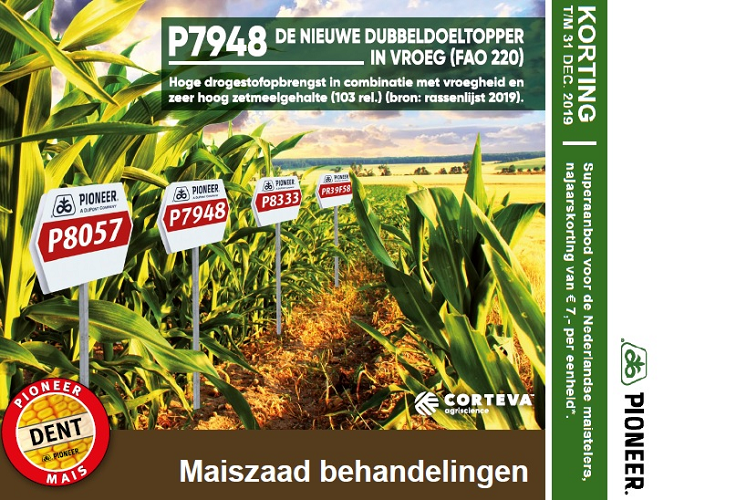 Superaanbod voor de Nederlandse maistelers &amp; loonwerkers, najaarskorting van € 7,- per eenheid. Deze korting loopt t/m 31 december 2019.  Bekijk hier de aanbieding!  deloonwerker.nl/corteva-agrisc…
