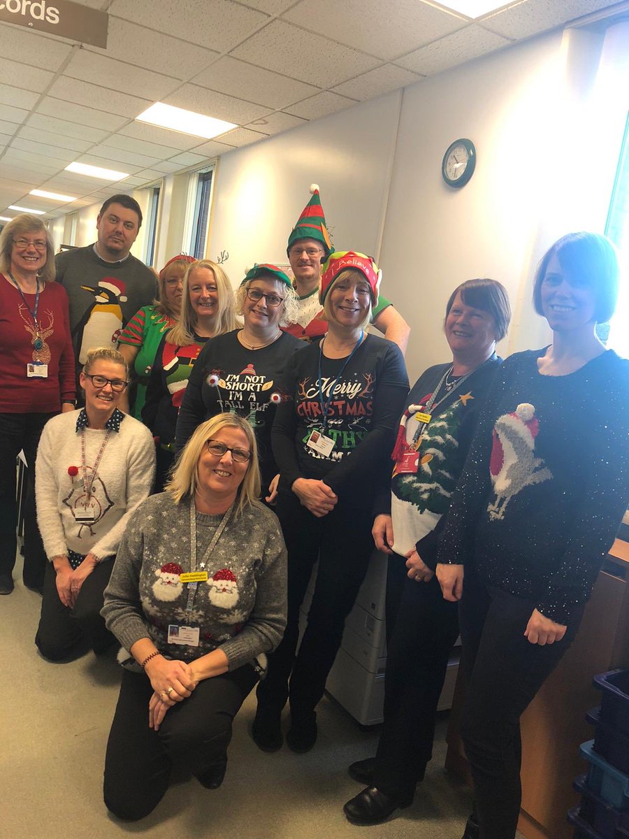YSHospCharity's tweet photo. Staff over in Scarborough getting into the festive spirit!  #NES2019 https://t.co/2D7SK9trdz