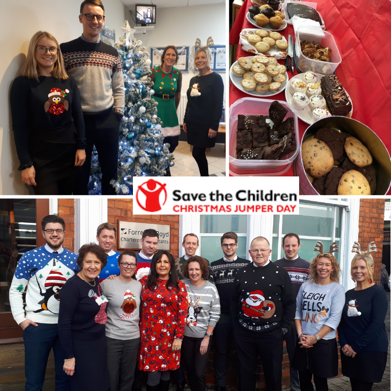ForresterBoyd's tweet photo. Staff from @ForresterBoyd and @FB_WealthLtd get in the Christmas spirit for @savechildrenuk Christmas Jumper Day. Our Louth office even did some festive baking. #savethechildren #christmasjumperday https://t.co/yqQIbCIGHG