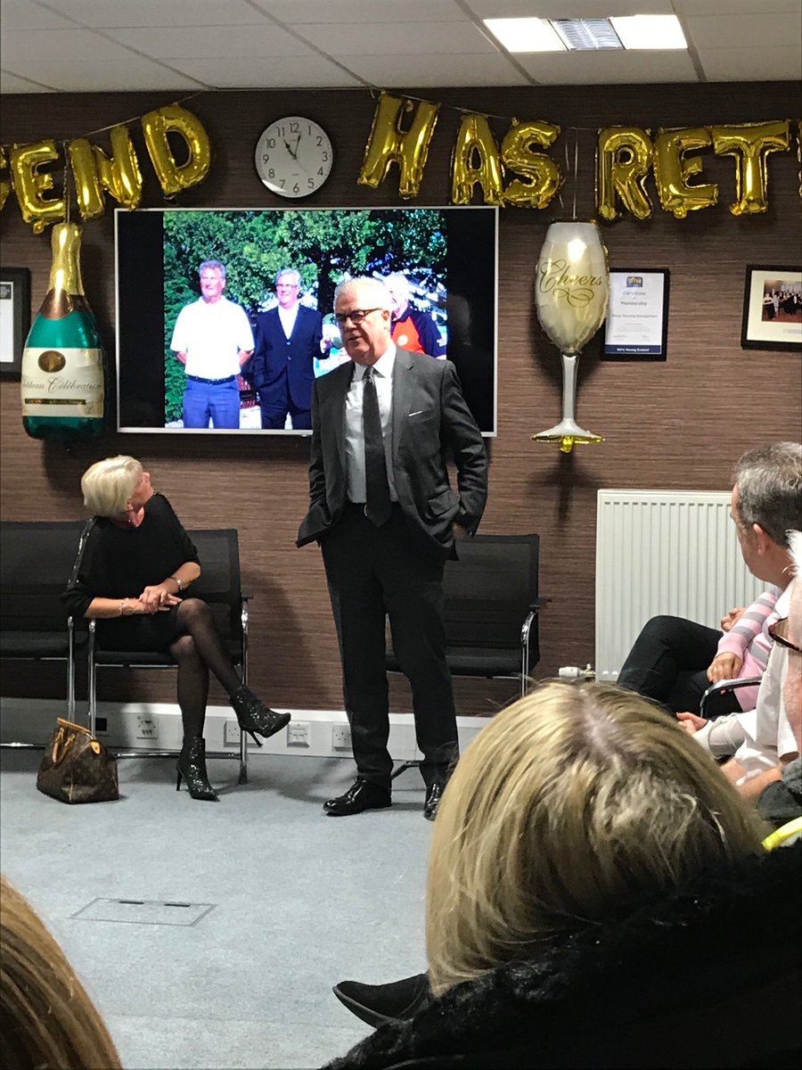 The WPM team would like to wish Weslo Housing Management's long standing Chief Executive Mike Bruce  a long and happy retirement on his last day. @WesloHousing  <a href="/MikeBruceWHM/">Mike Bruce</a> #leader#housing#fridaythe13th