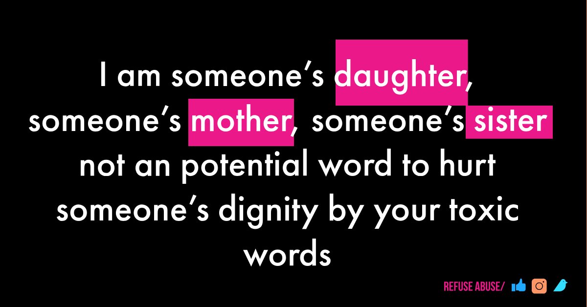 RefuseAbusee's tweet photo. Why she?
#IAmAWomenNotAnAbuse
#ShareToAware
#WhyShe?
#womenempowerment
#womenrights
#IamDignity
#FridayThoughts
#ThinkOutsideTheBox
#ThinkBeforeSpeak https://t.co/vuNLnwy0dz