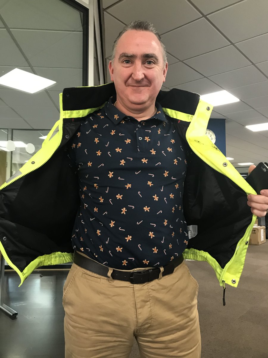 SheldonClayton_'s tweet photo. Run Run as fast as you can you can't catch me i'm the manager man.. As you can see we are in full swing for #ChristmasJumperDay https://t.co/oFDMneucf3