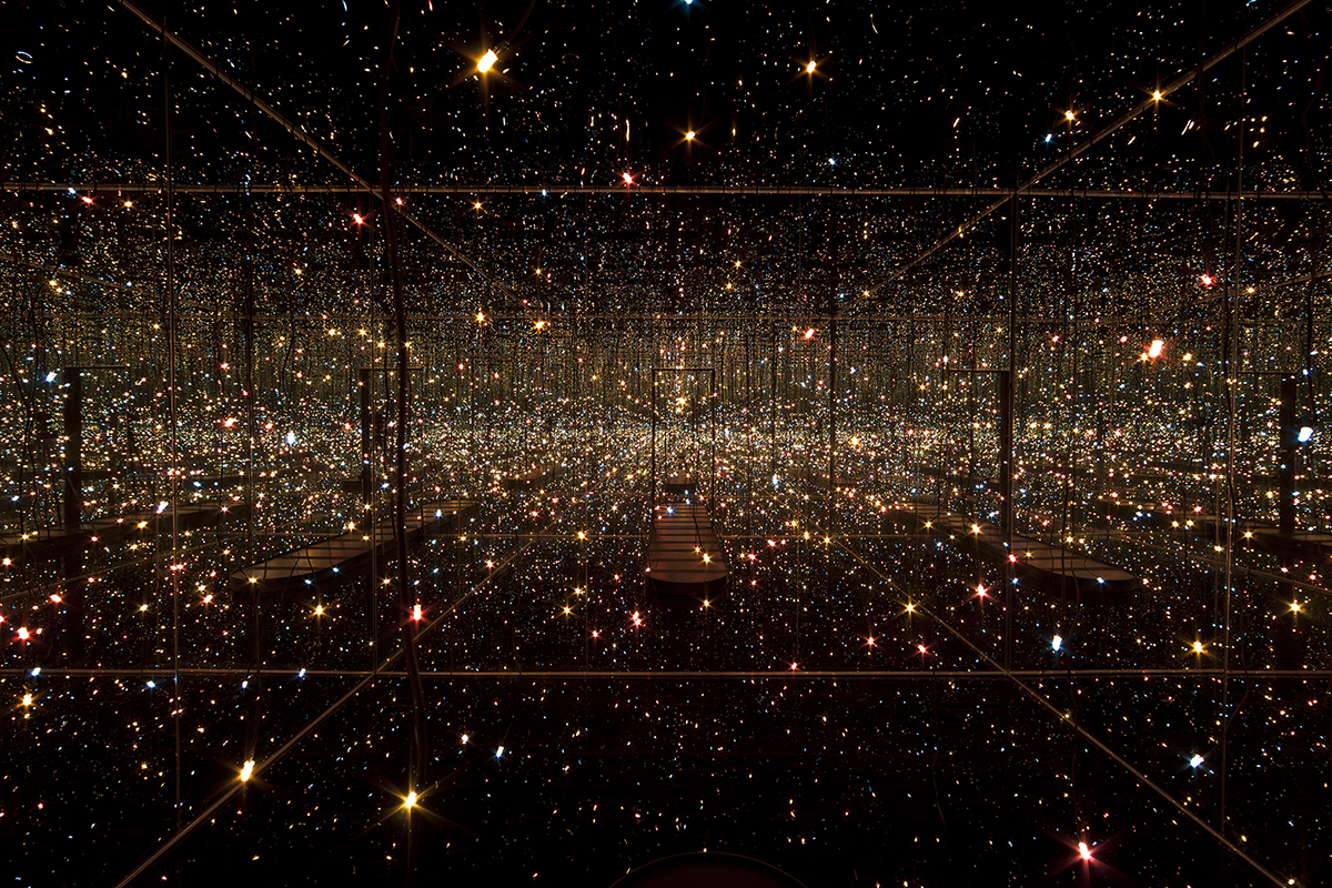 Yayoi Kusama’s “Fireflies on the Water” opens this Friday at the Toledo Museum of Art. This stunning exhibition explores the relationship between ourselves, the space that we occupy, and the ungraspable concept of infinity.
