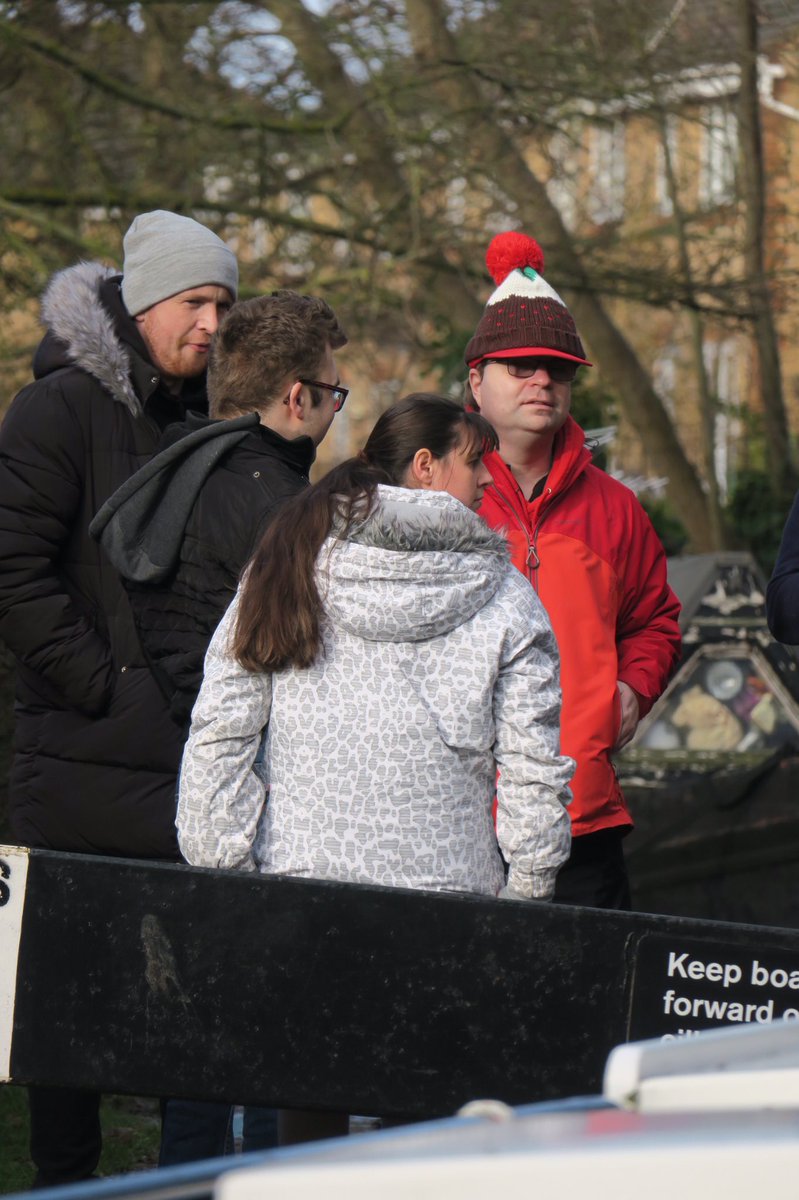 Mencap enjoying their trip on the canal