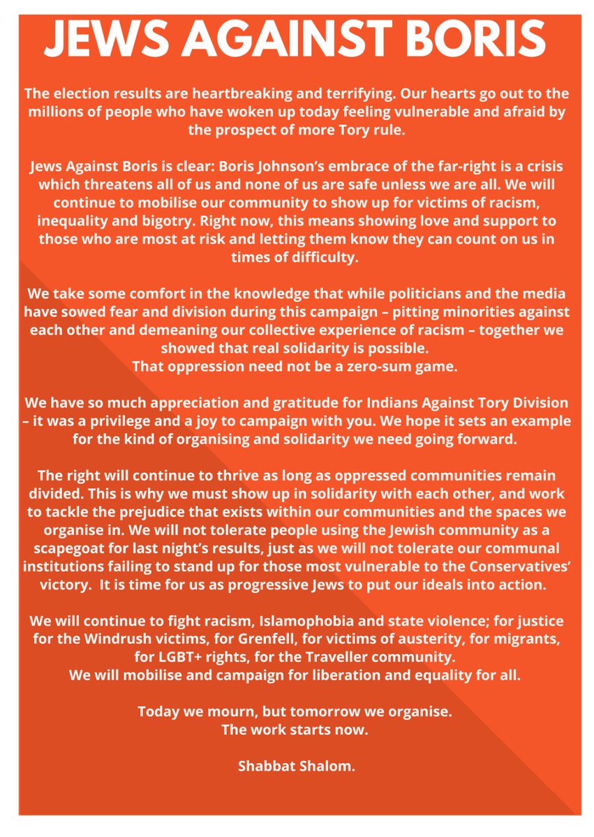 Our statement on the election results. 

We aren't going anywhere.