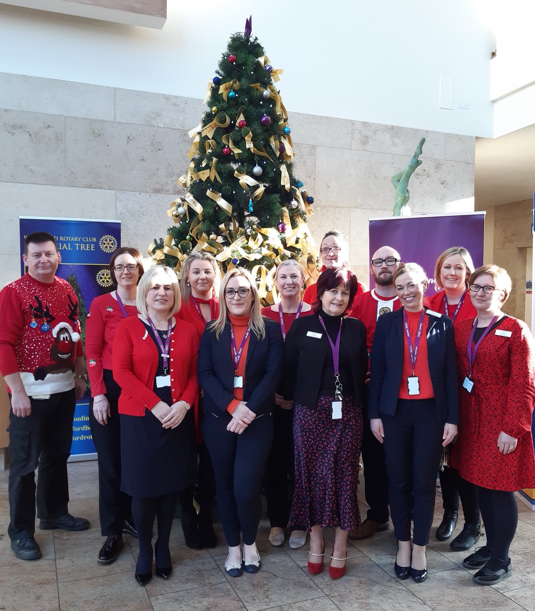 Some members of our UPMC Whitfield team who participated in today's Wear Red to Work Day in aid of the St Vincent de Paul <a href="/wlrfm/">WLR</a> #bealittlestar #SVPWaterford #Volunteering #wlrchristmasappeal