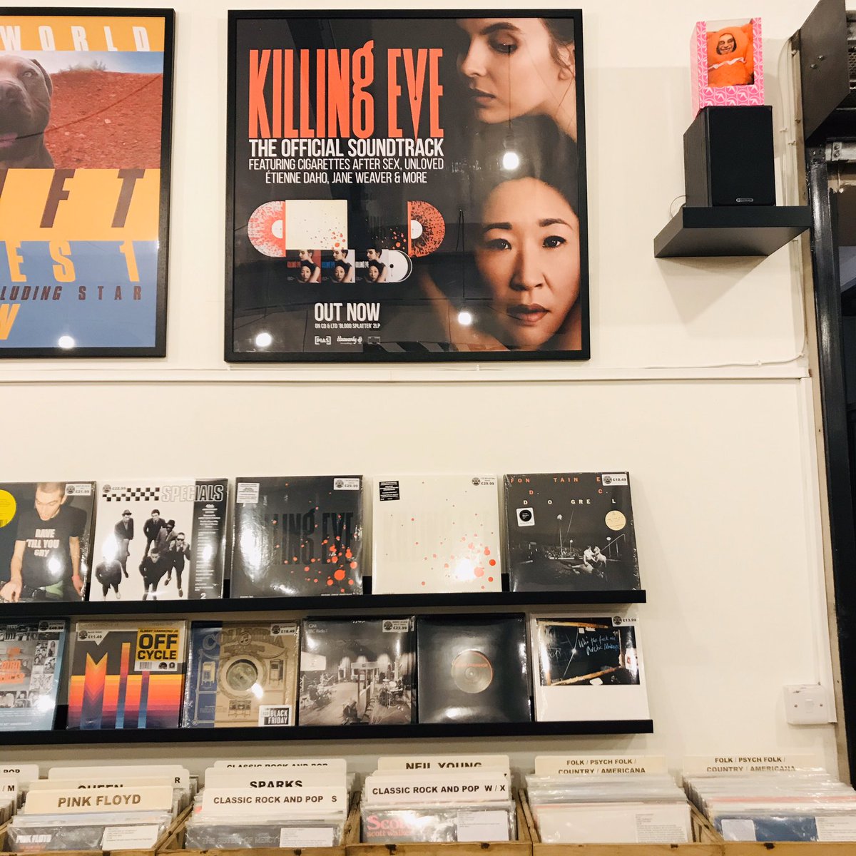 beartreerecords's tweet photo. Last new poster of the year! Killing Eve soundtracks are out today on Heavenly! 
Limited splatter pressings in stock now. Free posters when you buy in store too. 
https://t.co/OVtZP2A7YE https://t.co/paduyvy9Qr