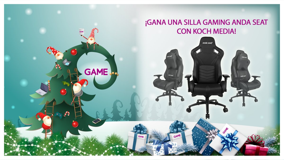 VideojuegosGAME's tweet photo. ¡GANA esta SILLA GAMING ANDA SEAT de @KochMedia_es y dale a tu culo la comodidad que necesita! 🍑 ¡No has probado nada igual!

🔄 RT.
🏃 Síguenos, y a @KochMedia_es 
📝 Responde usando #NavidadesConGAME.
⏲ Participa hasta el 15/12/2019 a las 10AM.

*Sorteo solo válido en España. https://t.co/qh0VMQuwGn