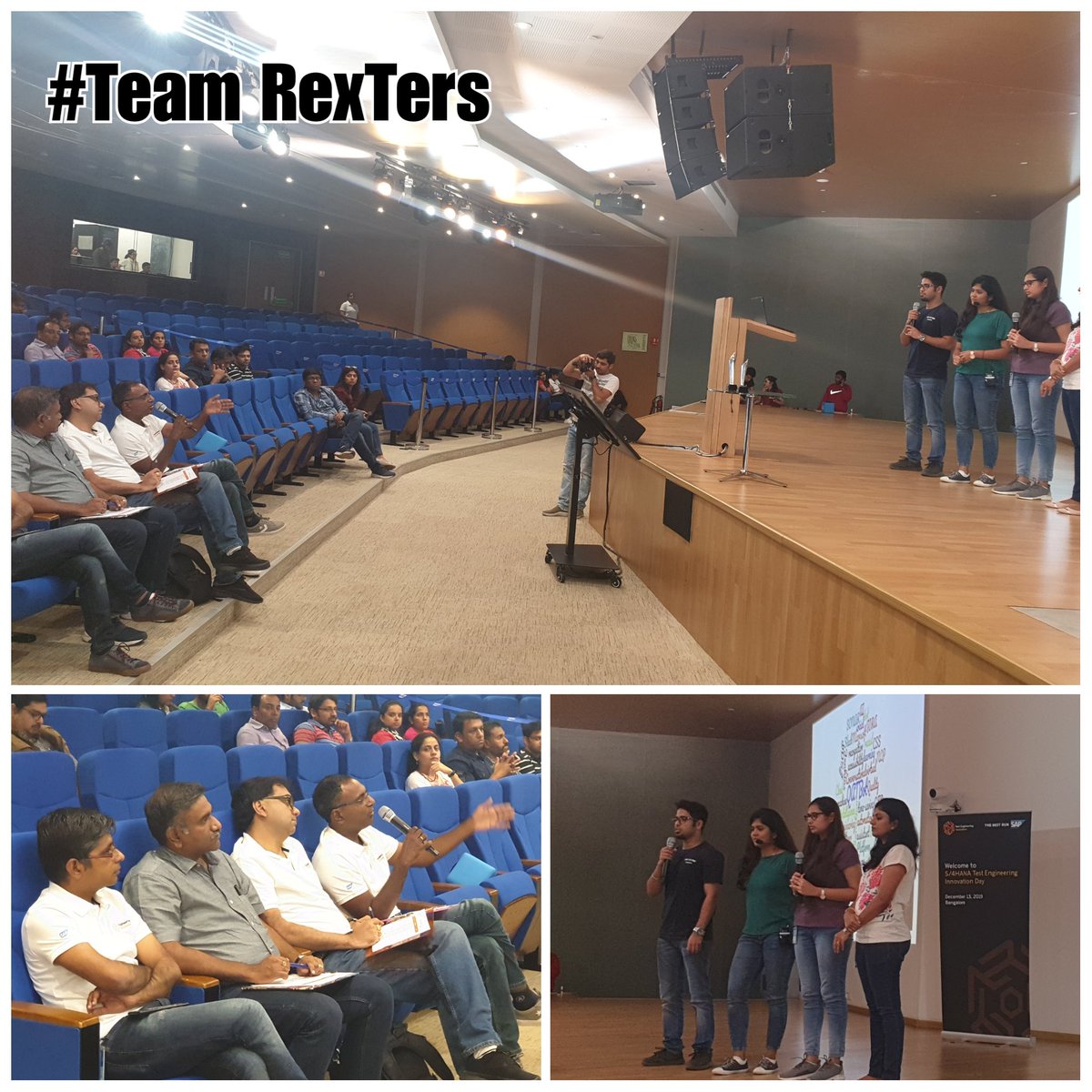 kumaresh_vs's tweet photo. #TestEngineeringHackathon 2019 》100 Teams》30 Protypes》5 Finalists》Brilliant Pitches》Fierce competition 》 Live Demos》Winners: #Griffins (50K)》Runners-Up: #Mindcrusaders (25K)!! Congrats!! #Inclusion & #ThoughtLeadership @saplabsindia @rishtri @gangadharansind @ShuchitaGaur https://t.co/D9h80k1oD8