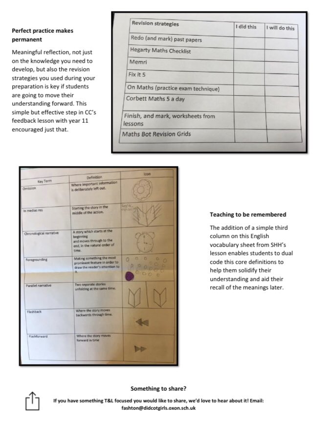 TandLDGS's tweet photo. The final @DidcotGirls T&amp;L newsletter for 2019 has arrived. It’s a ‘must read’ with a column on metacognition; T&amp;L updates; must read blogs from @adamboxer1 @teacherhead @doctorwhy and @HFletcherWood and best practice from around the school. Enjoy! https://t.co/3NwrBKDkFz https://t.co/I9KBgPdTHq