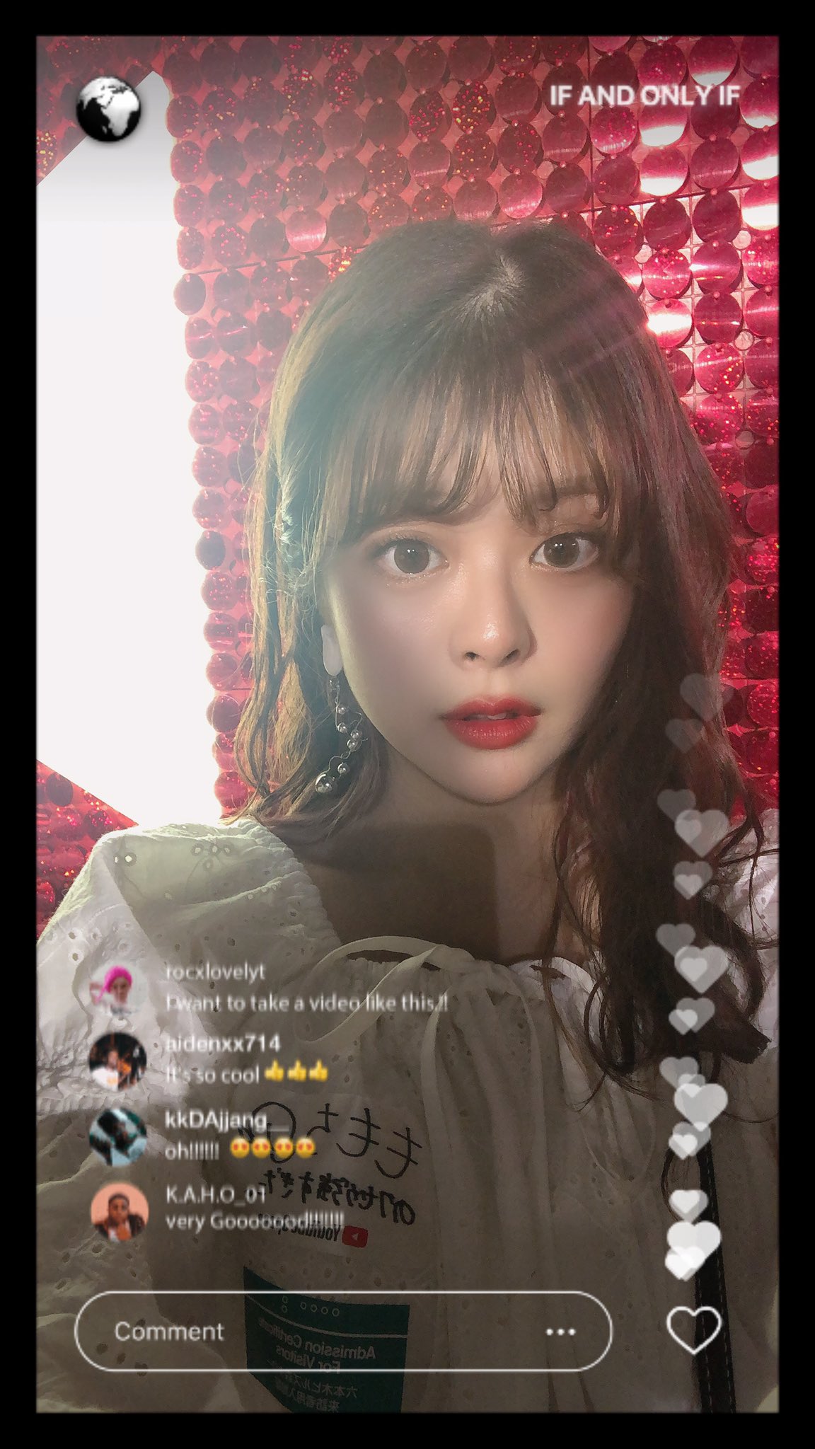 ライブ フィルター インスタ