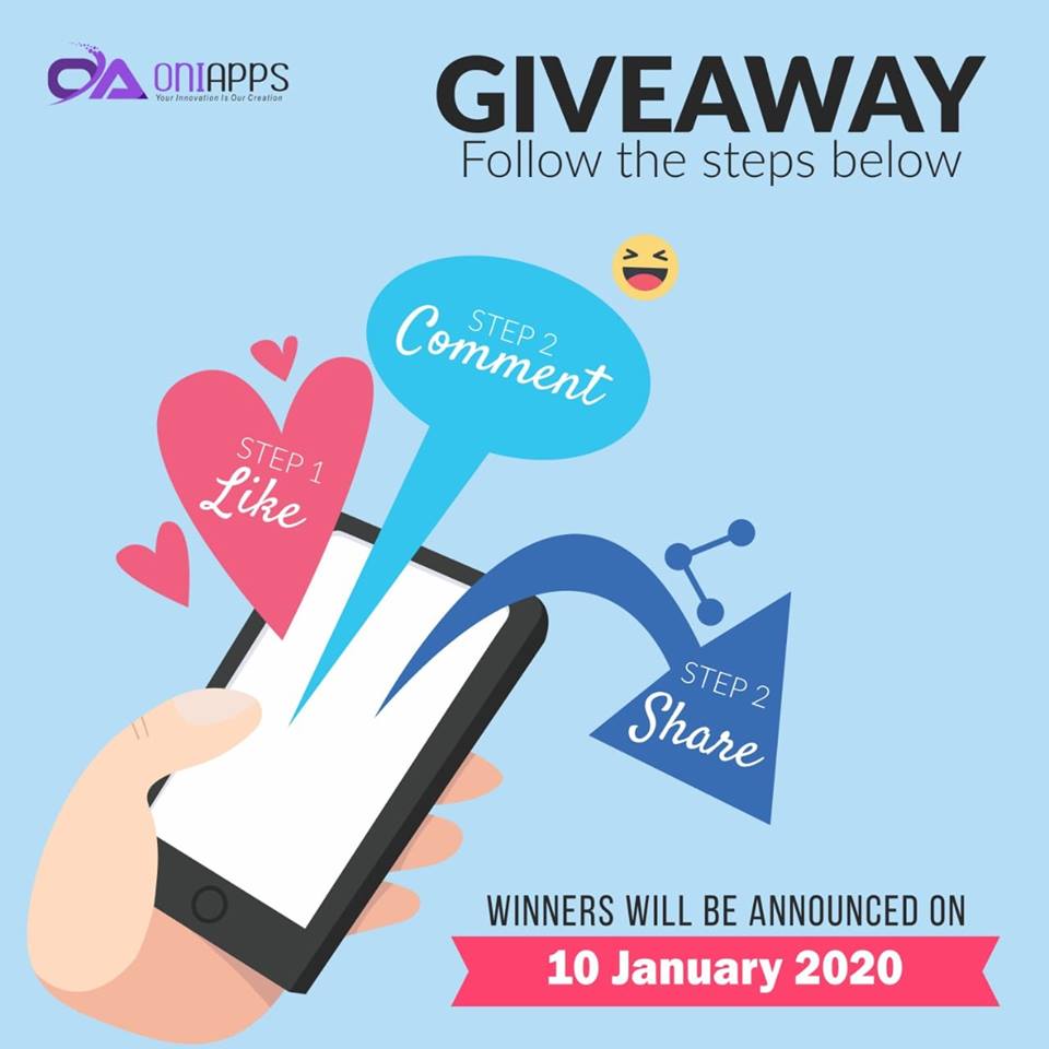 OniApps's tweet image. OniApps Giveaway🎁
Enter Now to WIN awesome giveaway on his New Year!
Running Until 31 Dec. 2019🗓
How to enter:
1️⃣ Follow OniApps
2️⃣ Like + Share this post
3️⃣ Tag all the people you love😍

STAY TUNED FOR MORE!!🤗

#giveaway #contest #sharecontest #sharetowin #christmas #oniapps