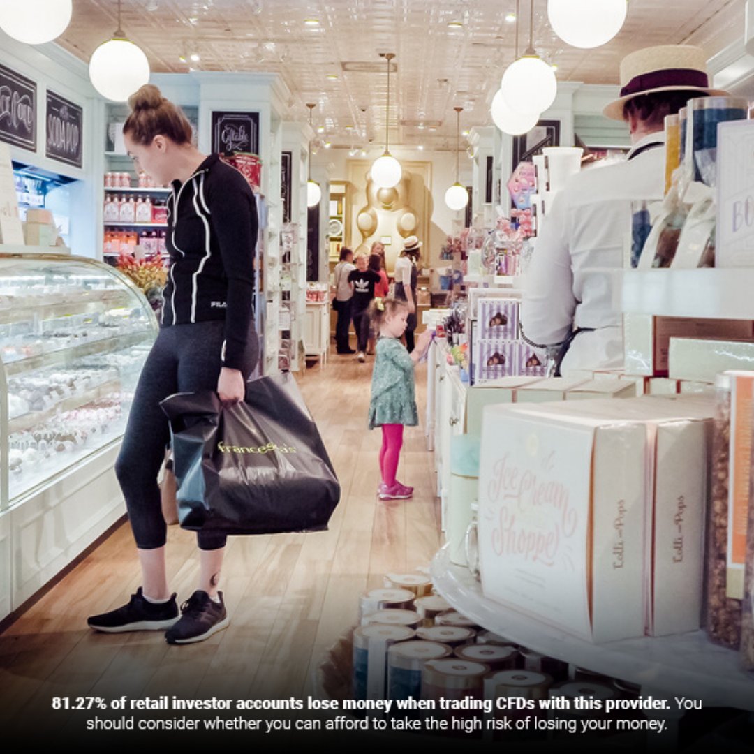 The U.S. commerce department releases November Retail Sales data today. Economists are expecting a 0.5% growth in retail sales in November. ⁠

Trade CFDs on stocks 🔗
soo.nr/mHsB

#retailsales #blackfriday2019  #24option⁠
.
.
.
81.27% of retail clients lose.