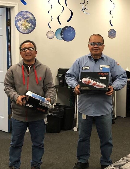 steelholding's tweet photo. We are over the moon at Steel Partners this week! We partnered with @AerojetRdyne and @SkechersGO to create custom shoes for all of our employees. We will start our 'Walk to the Moon' in January. It will take us 476,000,000 steps to get there. #wellness #walktothemoon #steelgrow https://t.co/00UmR4mcIk