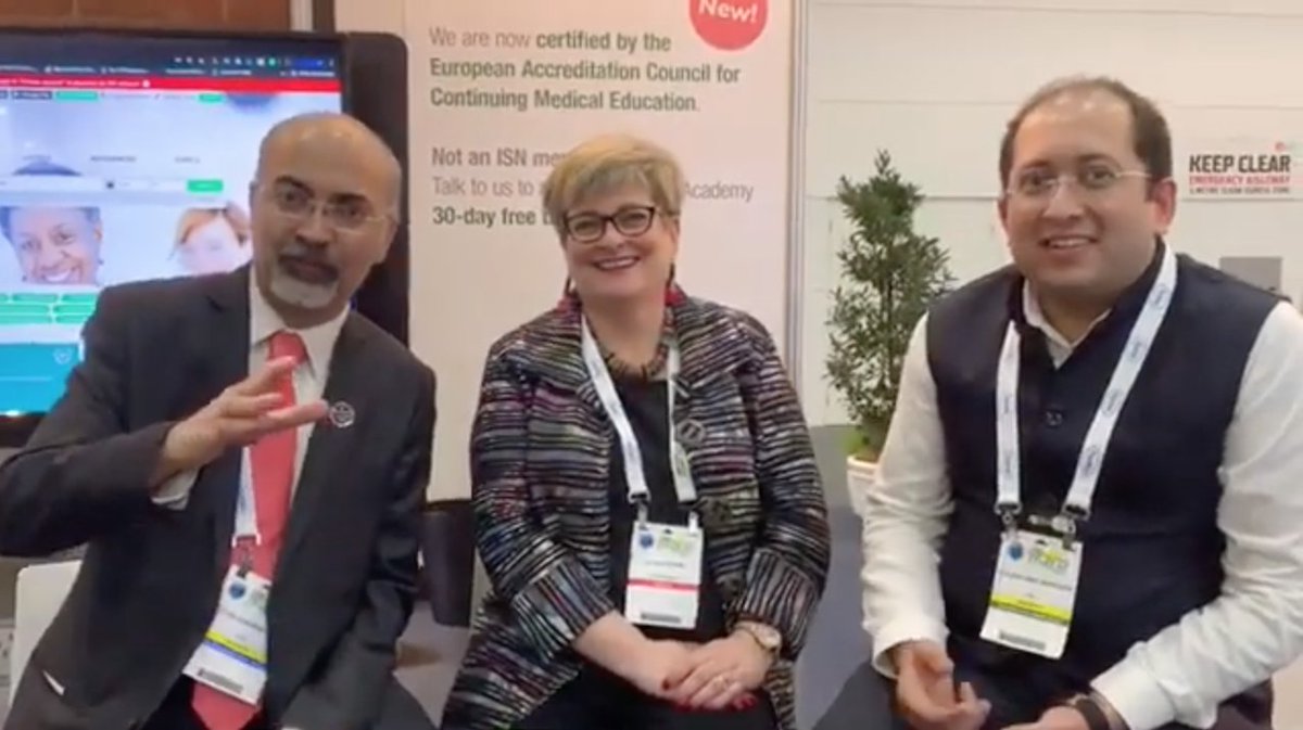 ISNWCN's tweet photo. Prof. @kidneydoc101 talks with @arvindcanchi & @aakashshingada during #ISNWCN'19 in @cityofmelbourne.
🎥 Watch the interview: https://t.co/M65aUjVKd2
Are you attending the WCN'20 #InAbuDhabi?
Do you want to join the 2020 #SocialMedia team?
➡ Apply now! https://t.co/Z8TeWPw8cG https://t.co/JGj4rpJ2Hg