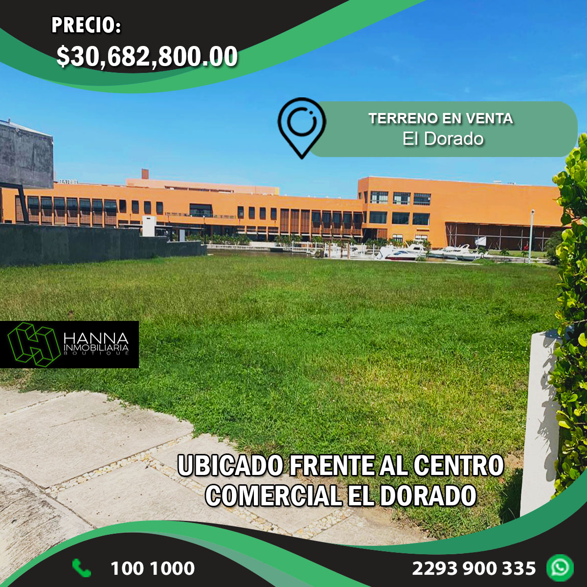 Hanna_Inmob's tweet photo. 🏆 En HANNA Inmobiliaria, trabajamos para brindarte el mejor servicio y sobre todo BRINDARTE la mejor OPORTUNIDAD.
📍 Fraccionamiento El Dorado

✔ Ubicado frente a la plaza comercial El Dorado
✔ Excelente ubicación

📞100 1000
📱 22 93 90 03 35
🌎 https://t.co/hNai0sFsQs https://t.co/z4w5eQASRh