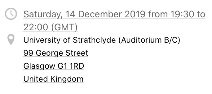 Due to events outside of our control, (sadly) I have two VIP tickets available to see <a href="/ProfDavidWilson/">Prof David Wilson</a> tomorrow evening, details as below. Let me know if you are interested - price very negotiable!