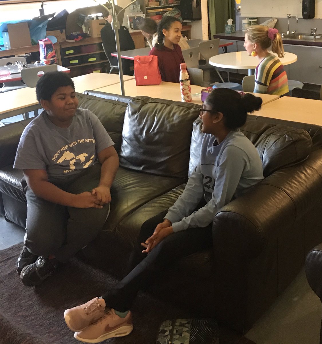 ChadDDowns's tweet photo. Ann Arbor Open’s Peer2Peer Leaders roll playing and working on non-verbal, active listening, and verbal skills.
#A2Open #MakinganImpact #P2PLeaders https://t.co/nmD3QPw99N
