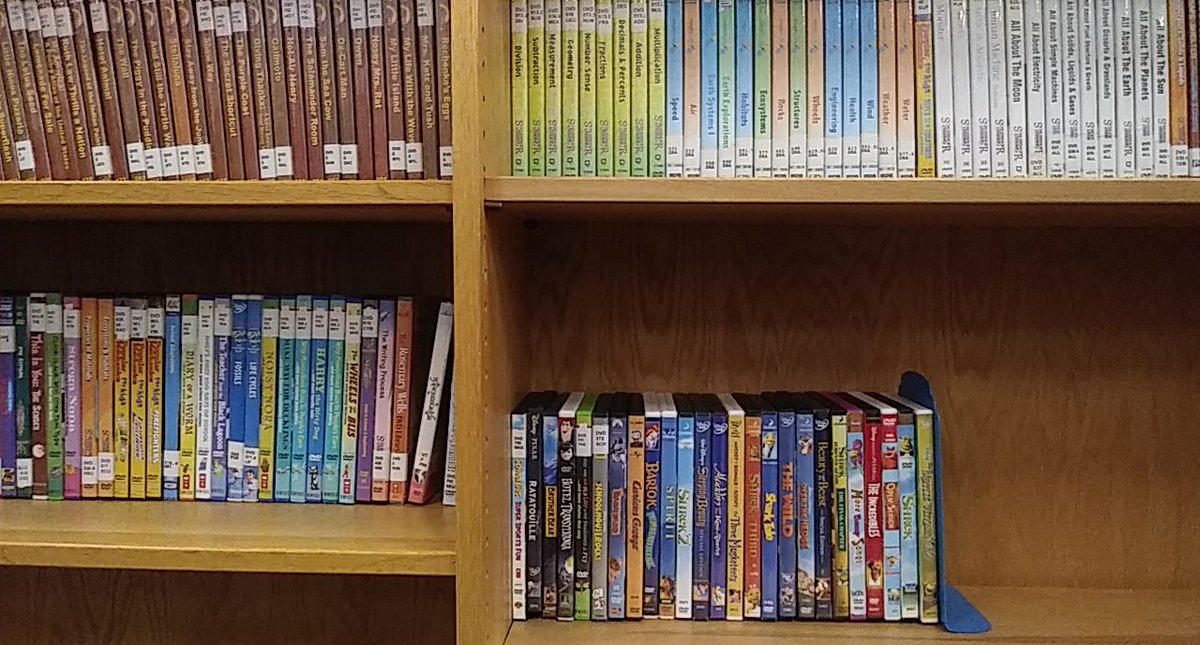 Students that have returned all of their library books can now rent a DVD at the Elizabeth Avenue School Media Center. We are taking all donations of G-rated movies. Please donate.