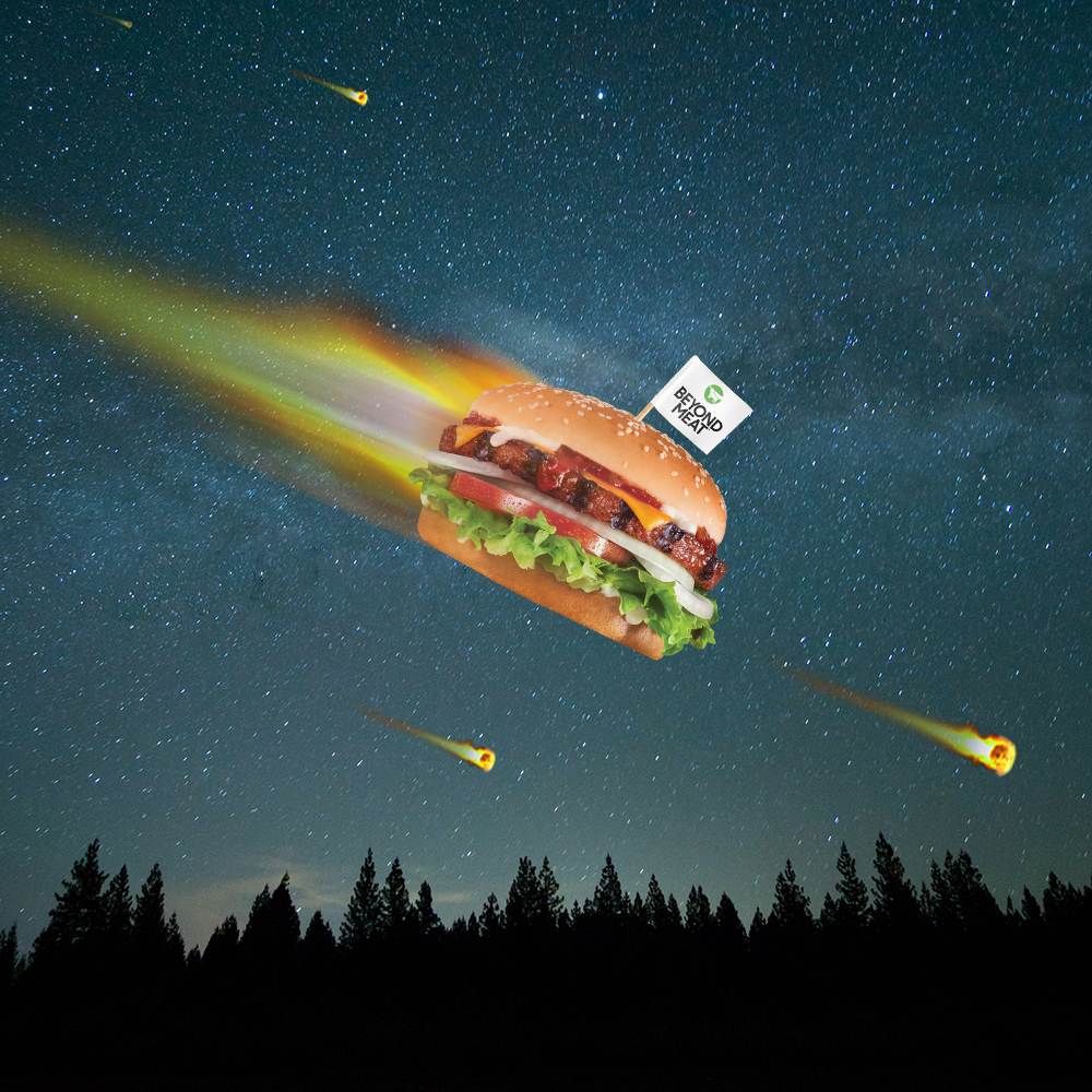 Who else is looking forward to the Beyond Meat-eor shower tonight? It’s going to be beautiful.

#FlavouredByFire #FlavouredBySpace