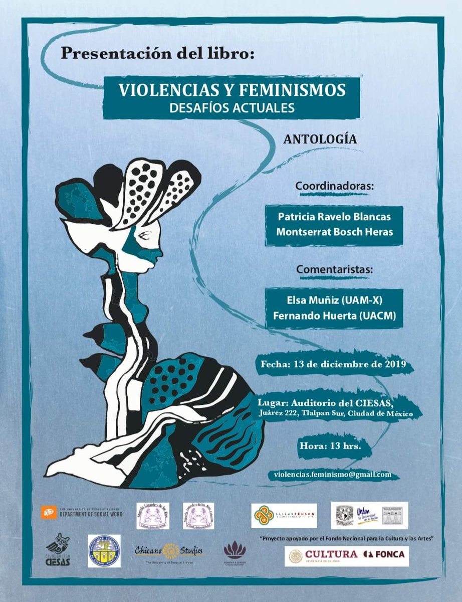 ciesas's tweet photo. "Violencias y Feminismos. Desafíos Actuales" se presenta hoy.
Asiste en #CIESAS222 a las 13:00. https://t.co/9s8jGYIr1n
