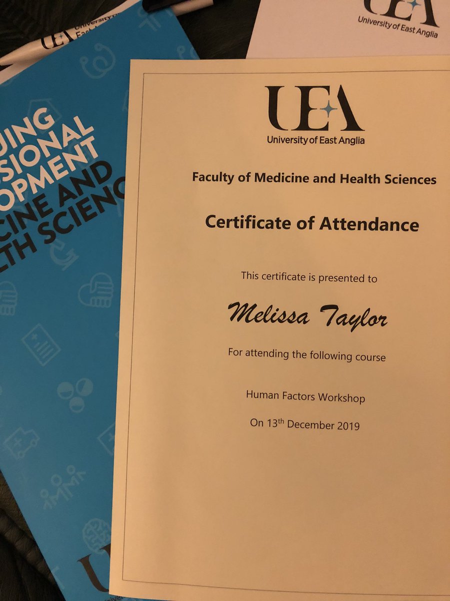 Excellent workshop today on Human Factors and their effect on healthcare delivery! Thanks <a href="/UEA_Health/">School of Health Sciences</a> for delivering &amp; <a href="/JPUHTherapies/">Integrated Therapies at James Paget Hospital</a> for the support
