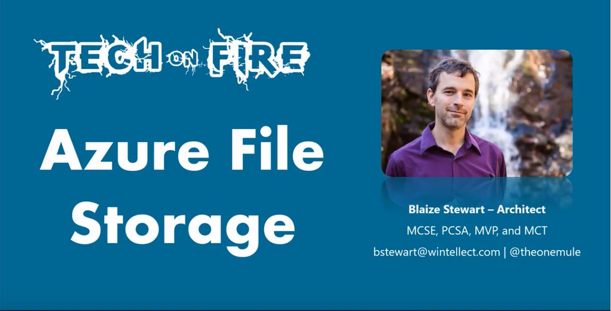 Wintellect's tweet image. Tech on Fire: Azure File Storage. In this edition you will learn how to create an Azure File Storage and mount it on Windows and Linux for easy to use file shares by @wintellect @theonemule okt.to/WibnDk
#azure #azurefilestorage #wintellect #techonfire