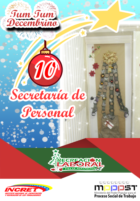 RecreLaboral's tweet photo. Llegó la Navidad!! Y así se animaron los trabajadores/as a decorar sus puertas, motivados a ganar el Concurso Tum Tum Decembrino.
⬇
Puerta N°10 Secretaría de Personal. Siguenos y Dale Like ❤ 
@NicolasMaduro @EduardoPinateS @MPPPSTVe @IncretComunica #13Dic #PetroAguinaldo https://t.co/zSsUBCsPGu