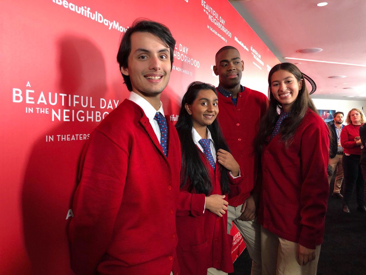 Oh, you know, the <a href="/baruchbluenotes/">Baruch Blue Notes</a> just casually singing for <a href="/tomhanks/">Tom Hanks</a> at the NY premier of <a href="/ABeautifulDay/">A Beautiful Day in the Neighborhood</a> Read about their incredible experience: 
ow.ly/ohzg50xyRkh

 #TomHanks #ABeautifulDayMovie #BaruchPride #NYC #CollegeLife