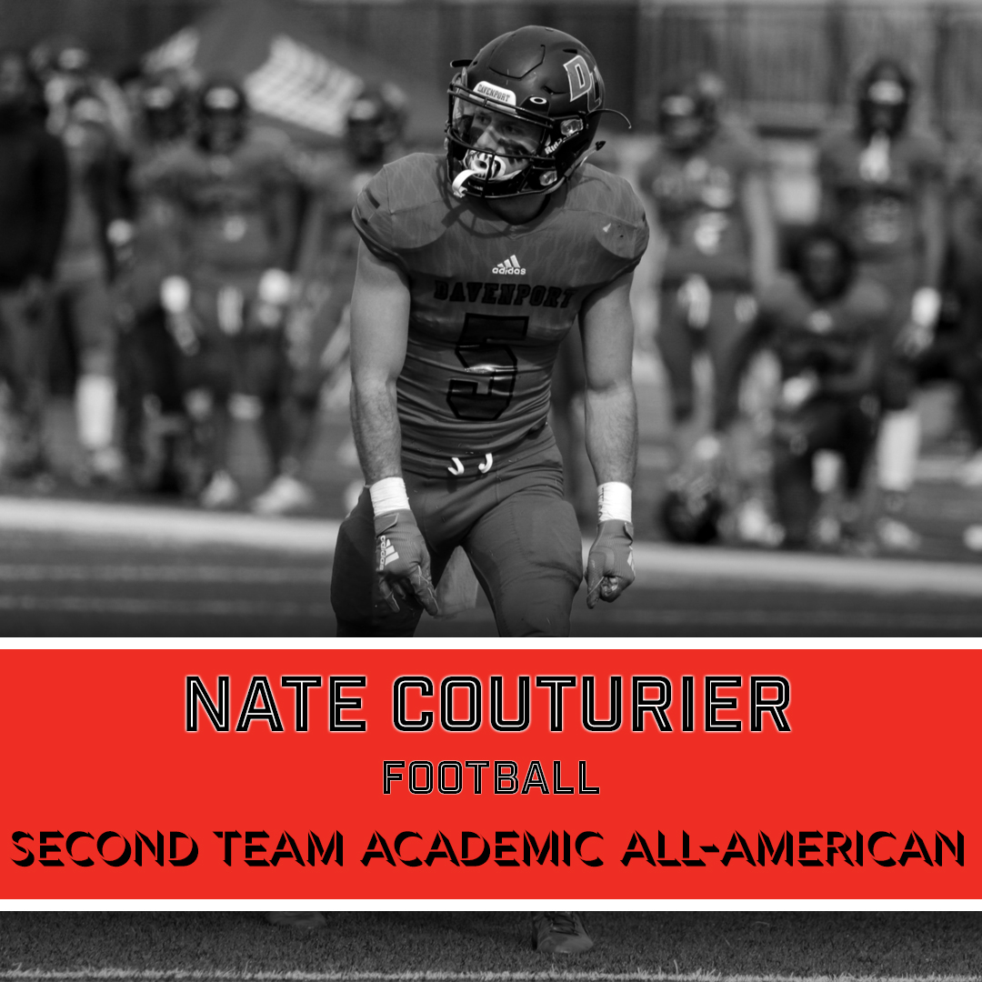 Football News

In case you missed it...senior wide receiver Nate Couturier recently was named as a Second Team Academic All-American! He was one of just four wide receivers int he nation selected to the first and second teams. Great work on and off the field Nate!

#DUingWork
