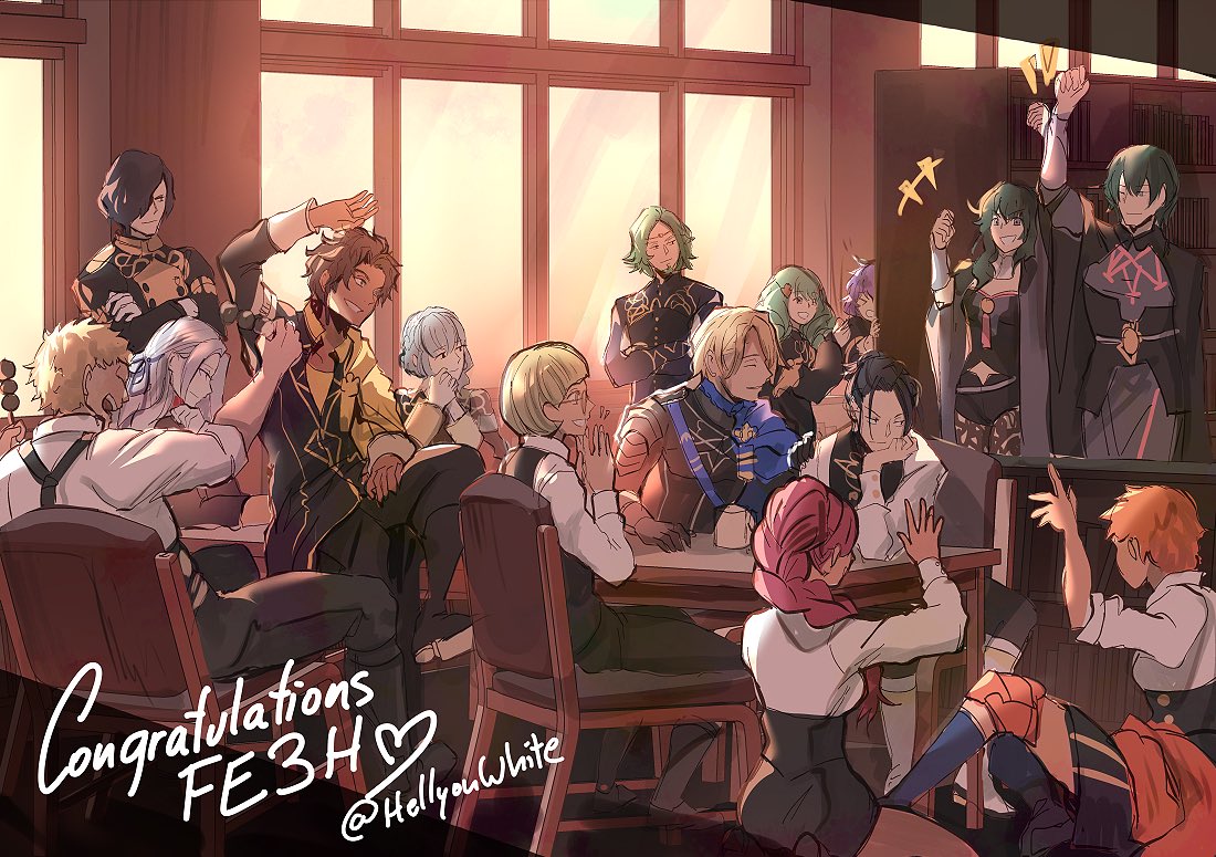 HellyonWhite's tweet photo. Congratulations to Fire Emblem Three Houses for best strategy game and players’ choice awards at The Game Awards 😭💕 https://t.co/wIEtiMflVO