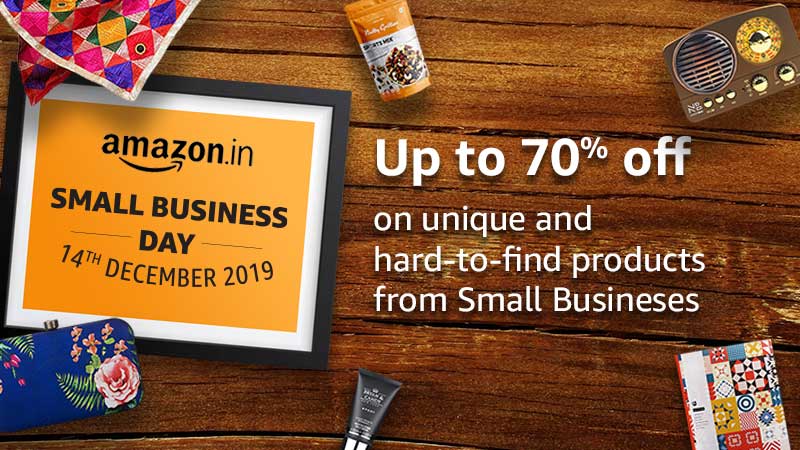 This #AmazonSmallBusinessDay, discover crores of unique and hard-to-find products from lakhs of sellers, artisans, women entrepreneurs and emerging brands at great prices - amazon.in/sbd 
#AllForSmall