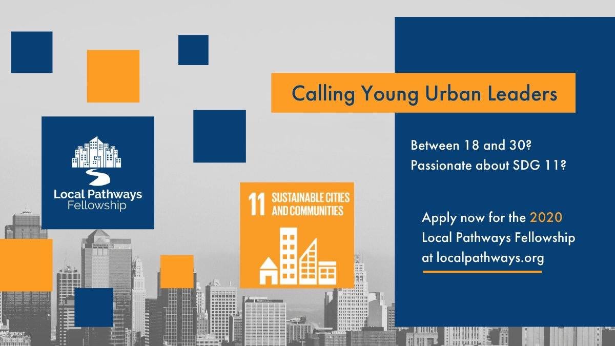 ImpactUN's tweet image. 1️⃣ more day to beat the deadline! Don’t miss out on the @UN @SDSNYouth 2020 Local Pathways Fellowship. Apply to be a #LocalPathways Fellow ➡️ bit.ly/2QJ2nJG #GlobalGoals