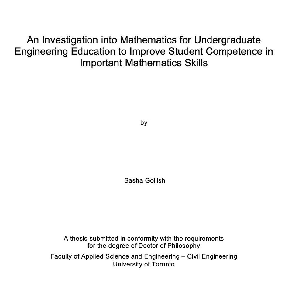 SGollishRuns's tweet photo. Officially published!
My PhD Thesis is up!
It’s all about #math in #Engineering but it gets me thinking that maybe I should go back to the research and link math to #life.
#mathisbeautiful #mathispowerful 
https://t.co/603Gbo18cd https://t.co/yjRJKwTRKs