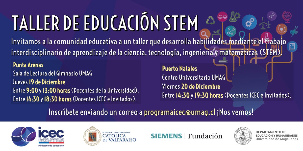 LabAprendizaje's tweet photo. ¡Inscríbete en nuestro taller de habilidades y trabajo interdisciplinario para la educación! 🧪🧬Esperamos tu correo en programaicec@umag.cl 😉 #ProgramaICEC #Educacion #STEM https://t.co/BEZah4X4si