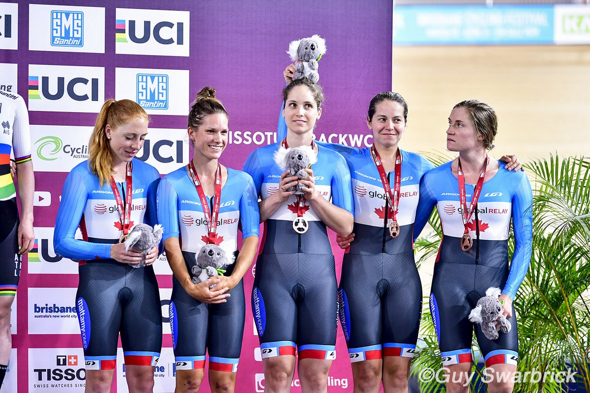 cdncyclist's tweet photo. Bronze medal for Women's Team Pursuit squad in Brisbane
#UCITrackWC https://t.co/zNnqAIM0Na