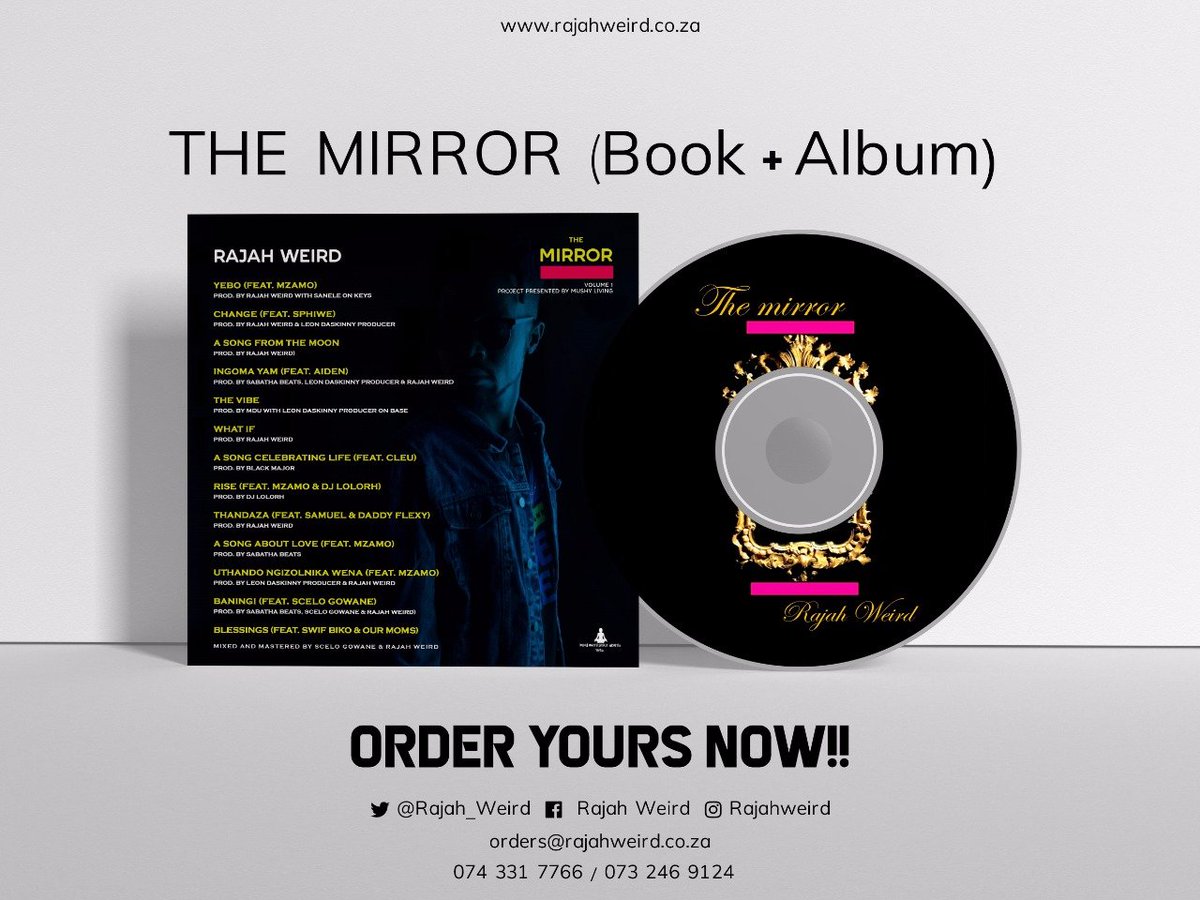 Daddy_Flexy's tweet photo. ||| You can place your orders NOW for #TheMirror (Book + Album) by my brother @rajah_weird Keep it 💯 https://t.co/JAUxpRMlyq