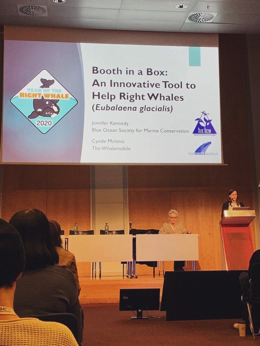 YORW2020's tweet photo. Moments at the World Marine Mammal Conference @wmmc2019 , captured by Ashley Stokes! We are so excited to be sharing our project with the world! #yearoftherightwhale https://t.co/ULY5WeUOrx
