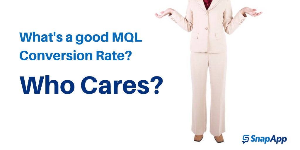 Marketers often stuck on their #MQL to #SQL #ConversionRate, but this KPI is, at best, a leading indicator of success. Learn how to track more meaningful metrics that here: bit.ly/2mS4bmJ