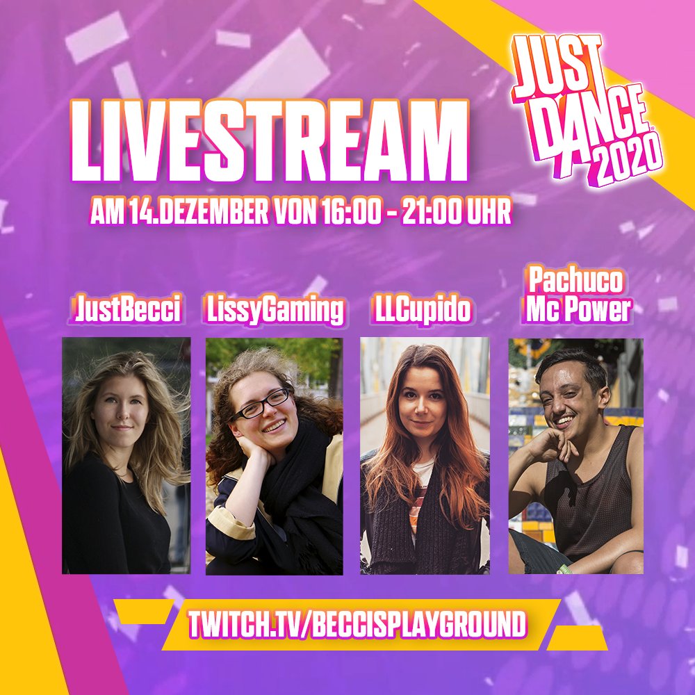 UbisoftDE's tweet photo. Schon vorgemerkt? Um #10yearsofJustDance zu feiern, findet morgen ein großer Geburtstagsstream auf dem Twitch von @BecciPlays statt, unterstützt von tollen Tänzern aus der #JustDance-Community. Einschalten lohnt sich, denn es gibt auch schöne Preise von #ultimateears zu gewinnen. https://t.co/ycnUscPqab