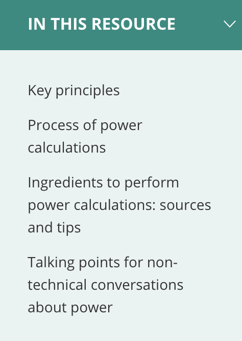 JPAL_NA's tweet photo. Need a refresher on conducting power calculations💡? Our #EvaluationToolkit outlines key principles, guidance on identifying inputs for calculations, and walks through a process for incorporating power calculations into study design 📐.
https://t.co/QkBJJmk0co https://t.co/B0HKJPmsUb