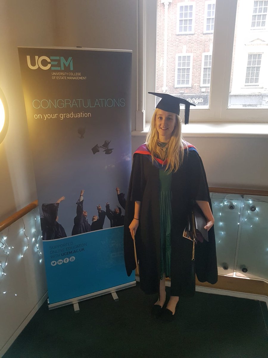 StaceLLP's tweet photo. Congratulations to Project Manager, Elly Flavell, who last weekend celebrated her graduation from the @StudyUCEM with a Master's Degree in Construction Management. 

#NextGeneration | #LoveSurveying | #BuildingOurFuture | #StudyUCEM https://t.co/nehfFTkUeA