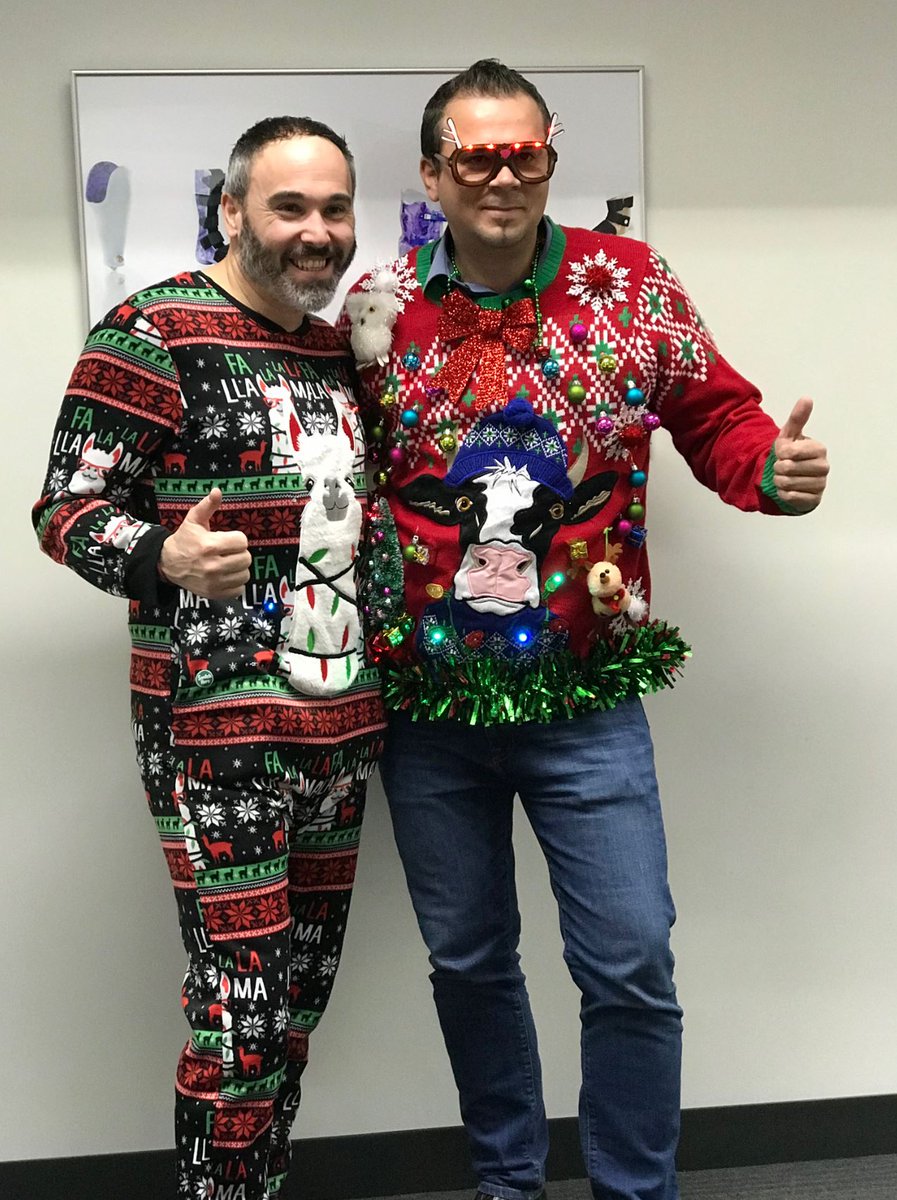 simonaamerica's tweet photo. Things are getting jolly over here! Our holiday and SIMONAversary celebrations were more festive than ever this year!

#whySAI #acompanylikeafriend #scranton #nepa #companychristmasparty #UglyChristmasSweater https://t.co/UUUKcgpnNE