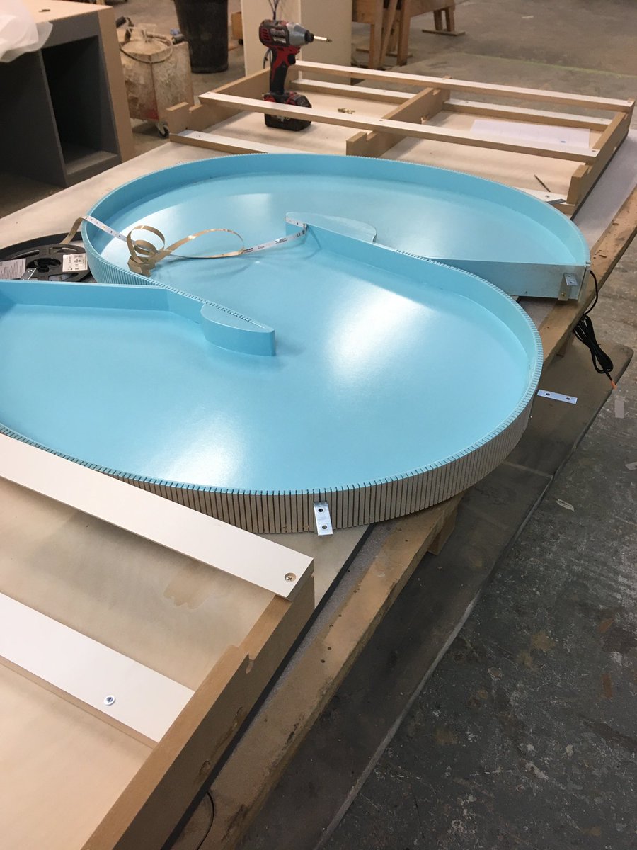 Lignify1's tweet image. Contemporary wall panelling being produced in the workshop today! Great result, now awaiting the accompanying letters then off to site for installation #madeinlancashire #illuminating