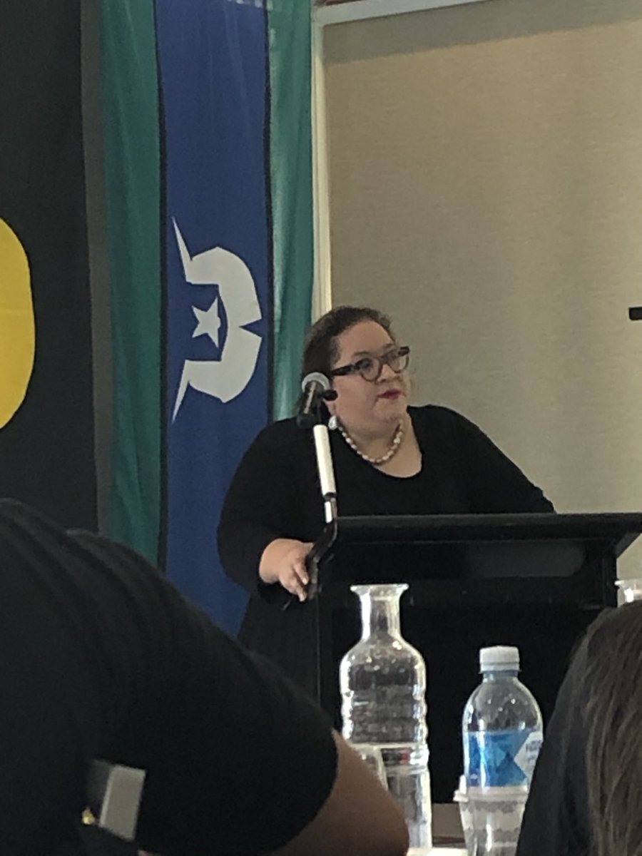 #UluruYouthSummit In Cairns this week! The awesome Professor Megan Davis providing context to the process and options presented in the Uluru Statement of the Heart. #proppadeadly