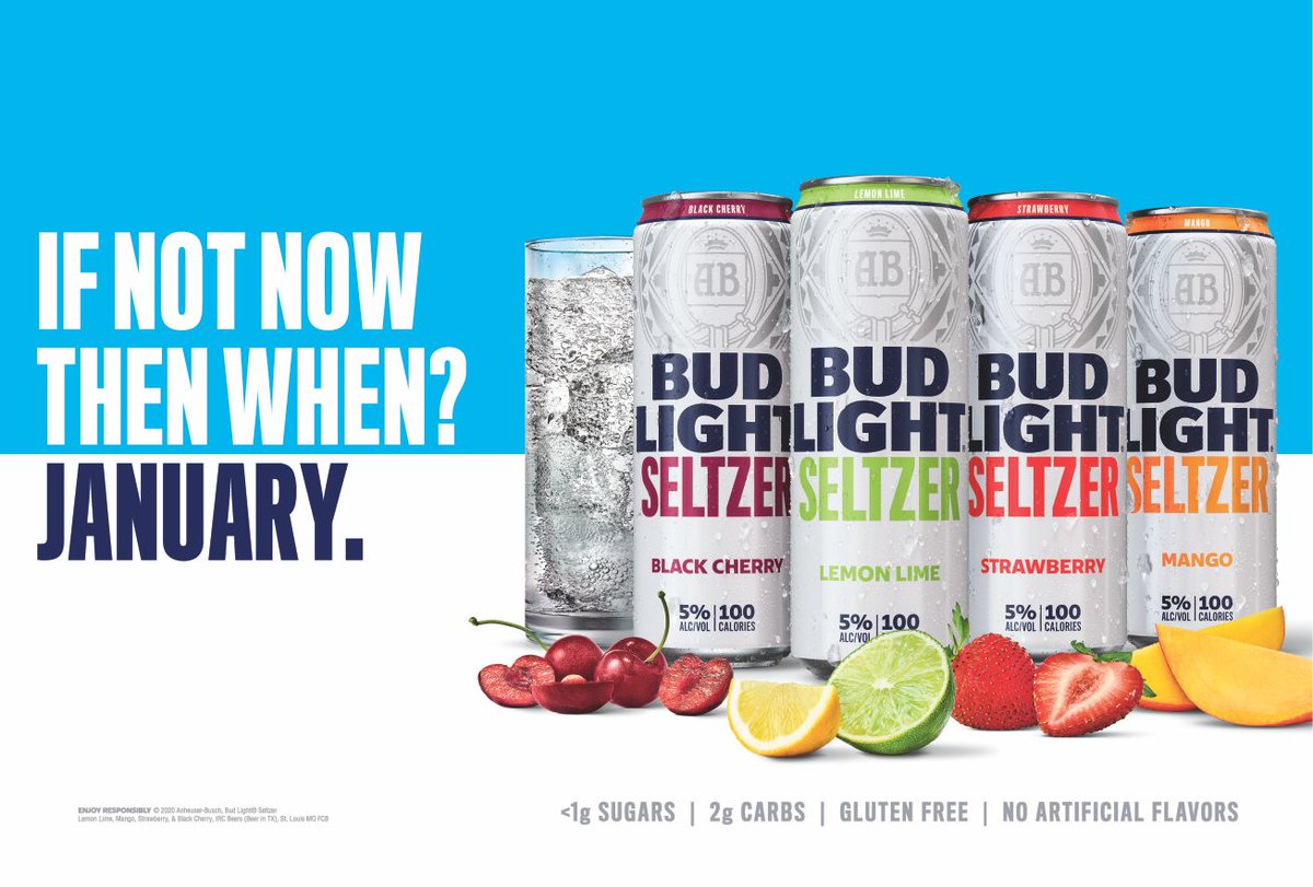 BetterBrandsMB's tweet image. LAUNCHING JANUARY 13th! For those anytime, easy-drinking occasions, we'd put it up against any other seltzer out there.... #BudLightSeltzer #ComingSoon #EasyDrinking #SpikedSeltzer #BetterBrands #MyrtleBeach #Winter