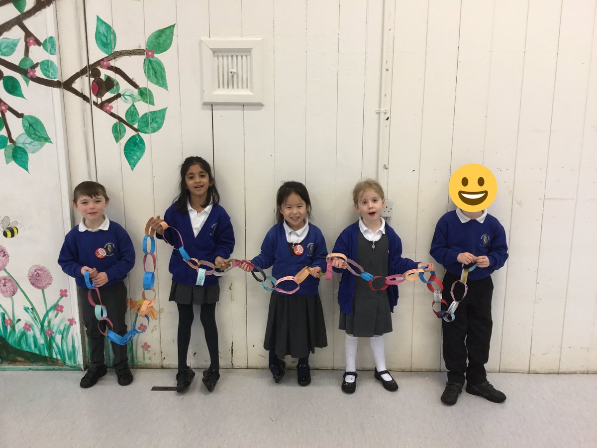 WindleshamInfs's tweet photo. Seal Class had fun making paper chains this week. We worked together in teams to try and make the longest one. We then used them to decorate the classroom. Well done to Canada table who made the longest paper chain! 🎄🎅 #WVIS #Windlesham #KS1 #maths #Christmas https://t.co/D4BciTfyc9